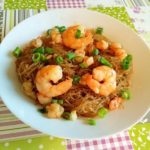 smażony makaron z krewetki